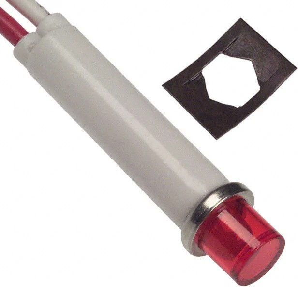 2191L1-24V, LED Panel Mount Indicators RED DIFFUSED 5/16" MOUNTING HOLE