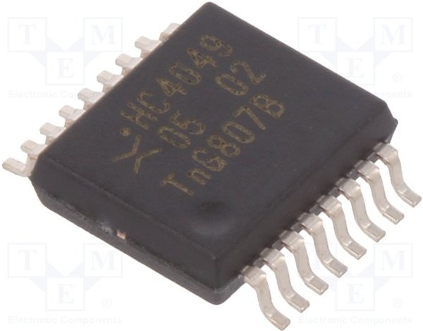 74HC4049DB,112, IC: digital; buffer,inverting; Ch: 6; CMOS; SMD; SSOP16; tube; HC 74HC4049DB,112, IC: digital; buffer,inverting; Ch: 6; CMOS; SMD; SSOP16; tube; HC