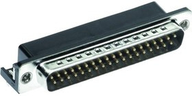 09643237802, D-Sub Standard Connectors 25 WAY RA ML FERRITE BLNUT4