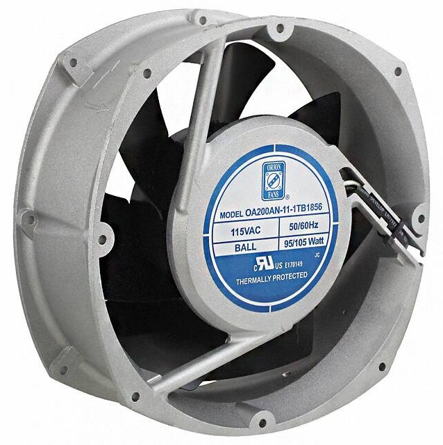 OA200AN-11-1TB1856, AC Fans Axial Fan, 200x200x70mm, 115VAC, 485CFM, 105W, 68dBA, Ball, Terminal, IP56 OA200AN-11-1TB1856, AC Fans Axial Fan, 200x200x70mm, 115VAC, 485CFM, 105W, 68dBA, Ball, Terminal, IP56