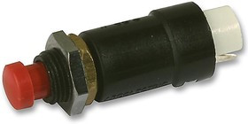 T0918SOAAB, Кнопочный переключатель, Серия 918, 7.1 мм, SPST-NC, Momentary, Круглый, Черный