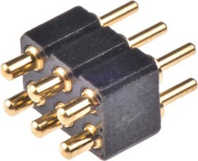 813-S1-006-10-015101, Straight Through Hole Spring Loaded Connector, 6 Contact(s), 2.54mm Pitch, 2 Row(s), Shrouded 813-S1-006-10-015101, Straight Through Hole Spring Loaded Connector, 6 Contact(s), 2.54mm Pitch, 2 Row(s), Shrouded