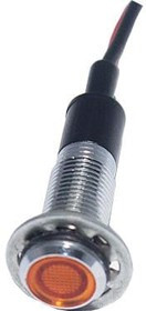 FL1M-8FW-1-Y24V, LED Panel Mount Indicators LED YEL 8MM NUT 24VAC/DC FL1M-8FW-1-Y24V, LED Panel Mount Indicators LED YEL 8MM NUT 24VAC/DC