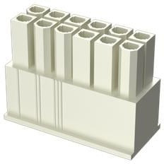 10127815-14LF, Power to the Board Minitek Power4.2 DR V Rec Hsg 14Pos