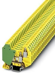 3001695, DIN Rail Terminal Blocks MT 1 5-QUATTRO-PE 4.2mm GROUND BLOCK