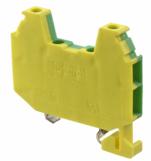3001695, DIN Rail Terminal Blocks MT 1 5-QUATTRO-PE 4.2mm GROUND BLOCK