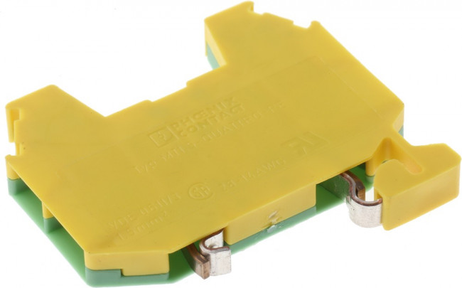 3001695, DIN Rail Terminal Blocks MT 1 5-QUATTRO-PE 4.2mm GROUND BLOCK