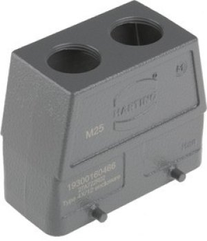 19300160466, Han B Heavy Duty Power Connector Hood, M25 x 1.5 Thread 19300160466, Han B Heavy Duty Power Connector Hood, M25 x 1.5 Thread