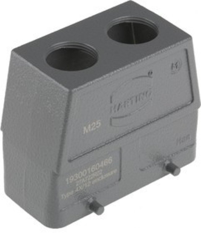 19300160466, Han B Heavy Duty Power Connector Hood, M25 x 1.5 Thread