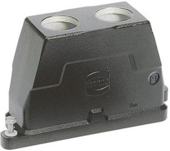 19400240433, Heavy Duty Power Connectors METAL HOOD HAN 24B SCW LCKING