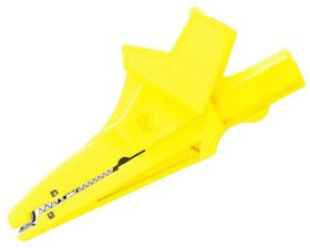 SAK6675NI-GE, Зажим "крокодил", 36А, желтый, Диап.захвата: макс.32мм, 1кВ