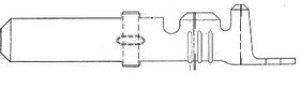 1-66255-1 (Cut Strip), Pin &amp; Socket Connectors MALE CONTACT ASSM Cut Strip of 100
