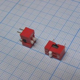 NDS-02V, DIP Switches / SIP Switches SLIDE ACT 2 POS