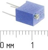 Резистор подстроечный 50к\12об\3P/плат\3266W BARONS; №7272 РПодстр 50к\12об\3P/плат\3266W BARONS