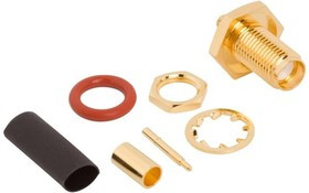 132284RP, RF Connectors / Coaxial Connectors St rCrimp Jk RG-174 and RG-316, LMR-100