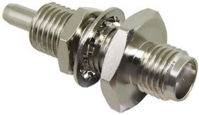 CONSMA015-R178, RF Connectors / Coaxial Connectors SMA Fml Blkhd FMnt Crimp, O-Ring, RG178