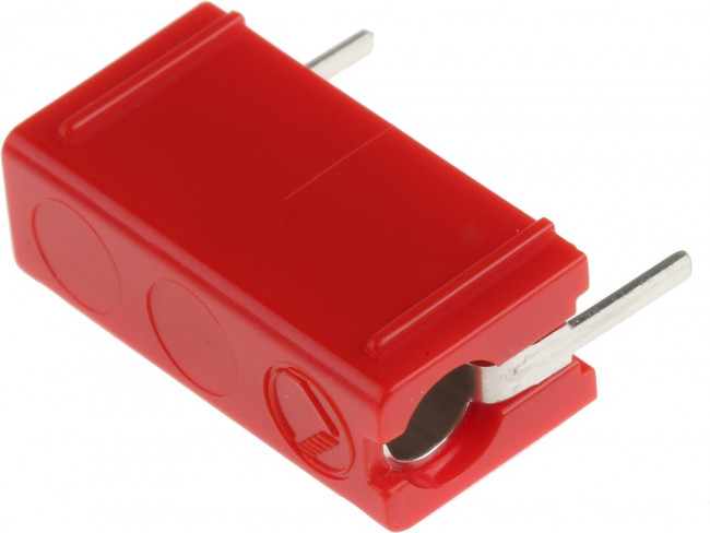 973582101, Red Female Test Socket, 4 mm Connector, Solder Termination, 16A, 60V dc, Tin Plating
