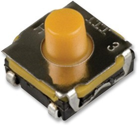 KSC401J50SH LFS, Switch Tactile N.O. SPST Round Button J-Bend 0.05A 32VDC 1VA 5000000Cycles 1.1N SMD Automotive T/R