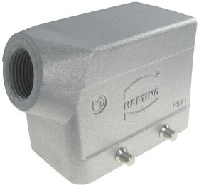 19628101520, Корпус для разъемов HAN, Han HT, размер 10B, на провод, угловой