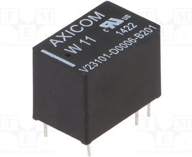 V23101D0006B201, Реле электромагнитное, SPDT, Uобмотки 12ВDC, макс.125ВAC, 320Ом