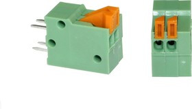 DG141V-2.54-02P, Клеммник нажимной, 2-контакный, шаг 2,54мм