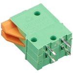 DG141V-2.54-02P, Клеммник нажимной, 2-контакный, шаг 2,54мм