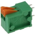 DG141V-2.54-02P, Клеммник нажимной, 2-контакный, шаг 2,54мм