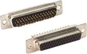 180-044-213R001, Fiber Optic Connectors 44P FEMALE VERT DIP SOLDER