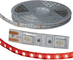 5050 300LED IP65 12V RED, Светодиодная лента , 5050, 300 LED, IP65, 12 В, цвет красный, катушка 5 м (цены указаны за 1 м)