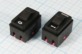 Переключатель движковый, 28x19.2h4.5, контакты 4C, 10А, 250В, DPST,SS-01R