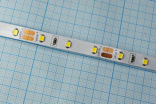 Светодиодная лента 12В, белый/холодный, SMD1206, LS-LP2835NW-20л
