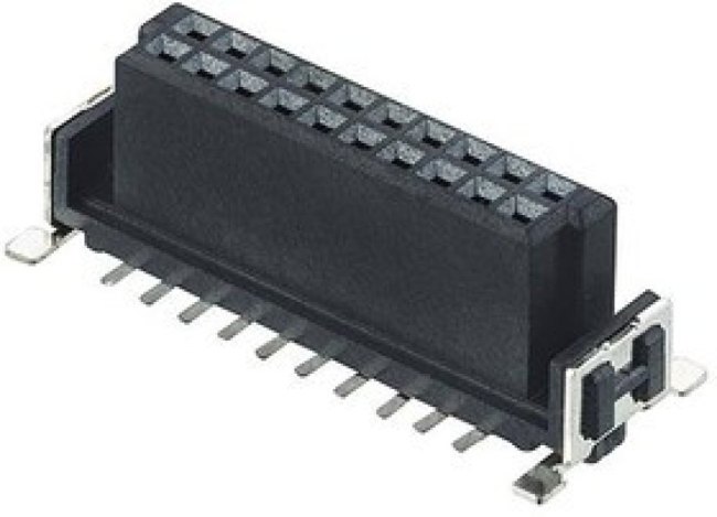 M55-6002042R, Board to Board & Mezzanine Connectors 20P 1.27 SMC Female Vertical SMT Type M55-6002042R, Board to Board & Mezzanine Connectors 20P 1.27 SMC Female Vertical SMT Type