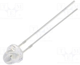 OSB5SA6131A, LED; 5mm; blue; 2180?3000mcd; 30°; Front: convex; 2.8?3.6V; bullet