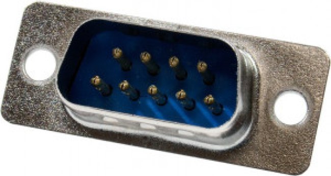 DB-9M, вилка D-SUB 9 pin пайка на кабель (L-KLS1-213-09-M-L)