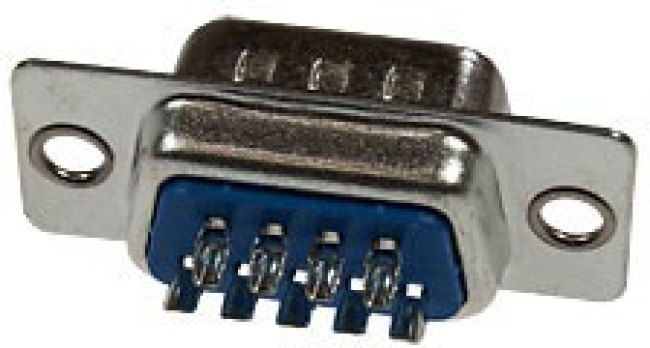 DB-9M, вилка D-SUB 9 pin пайка на кабель (L-KLS1-213-09-M-L)