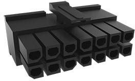 10132445-04LF, CONNECTOR HOUSING, RCPT, 4POS, 3MM