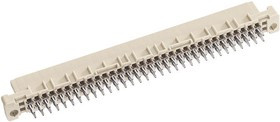 09022646850, 64 Way 2.54mm Pitch, Type B Class C2, 2 Row, Straight DIN 41612 Connector, Socket