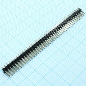 KLS1-207-2-80-S, (PLD-80), PLD разъем, вилка на плату двухрядная прямая 80pin(2x40), шаг 2.54мм
