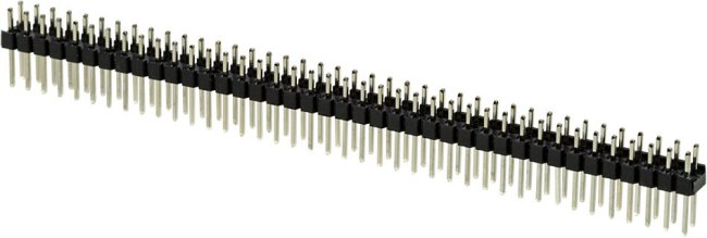 KLS1-207-2-80-S, (PLD-80), PLD разъем, вилка на плату двухрядная прямая 80pin(2x40), шаг 2.54мм