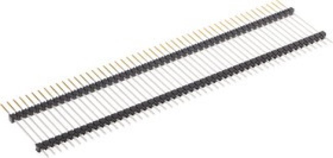 EW5014LS900, EW Series Straight Through Hole Pin Header, 50 Contact(s), 2.54mm Pitch, 1 Row(s), Unshrouded
