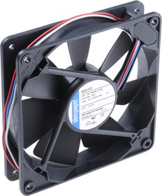 4412F/2-RS0, 4400 F Series Axial Fan, 12 V dc, DC Operation, 170m³/h, 5.3W, 119 x 119 x 25mm