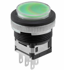 LB16WKW01-5F05-JF, Pushbutton Switches STD SIZE PUSHBUTTON ILLUMINATED/IP RATED