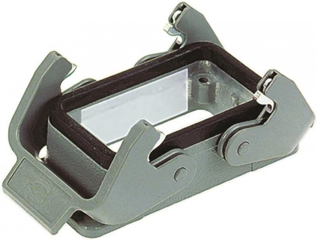 09340030301, Heavy Duty Power Connectors BULKHEAD MOUNTING HAN 10B 2 LVR LCKING