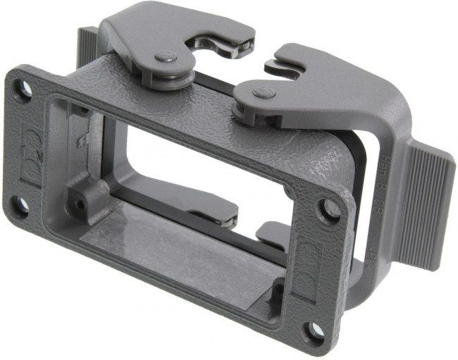 09340030301, Heavy Duty Power Connectors BULKHEAD MOUNTING HAN 10B 2 LVR LCKING