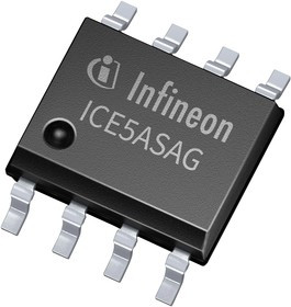 ICE5ASAGXUMA1, ШИМ контроллер, 9.4В до 27В питание, 100кГц, 10В/20мА выход, SOIC-8