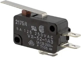 VX521A3, Микропереключатель 5A, SOLDER