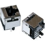 5557730-1, RJ45 гнездо Cat 3 экранир. Прямое