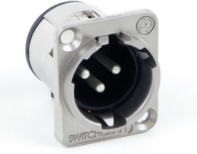 E3MSTAU, XLR Connectors QG RECEPTACLE/GOLD