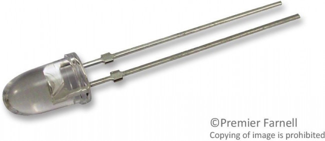 TLCY6800, Standard LEDs - Through Hole Yellow 5mm 590nm 25000mcd