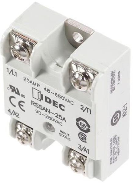 RSSAN25A, SSR, DIN/PANEL MOUNT, 660VAC, 280VAC 25A